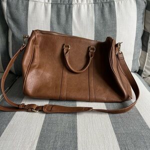Sole Society Brown Weekender Bag